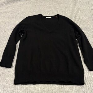 Equipment Black V-Neck Men's Sweater